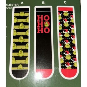 New Dr. Seuss How The Grinch Stole Christmas Socks 3-Pack Storybook Gift Box Set